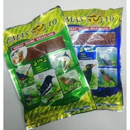 Emas10 3 in1Bird Food Makanan Burung Dedak 450g