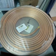 Copper pipe tubing size 8 mm x thickness 1 mm x 15 meters ac pipe rollan