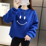 [AMYGO] Sweatshirts Women Oversized  Blouse Sweatshirt Ladies Outerwear Hoodie Blaus Wanita Lengan Panjang Baju