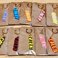Custom Name Keychain - Two Color - Personalised Name Keychain - Name tag - Customised Gift