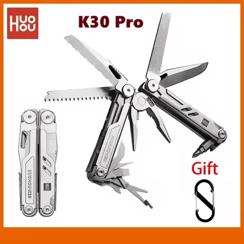 HuoHou K30 Pro 18 In 1 Multitool Folding Knife Hand Pliers Scissors Saw Portable Outdoor Multifuncti