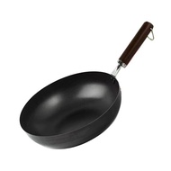 YOSHIKAWA Japan imported Yoshikawa Go Jiyan three high purity iron iron pot 26cm wok is not easy to stick wok wok no chemical coating gas induction cooker general purpose