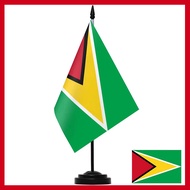 Guiana Deluxe desk flag desktop set Flag of Guyana