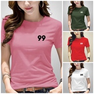 T-shirt short-sleeved o-neckWanita 99