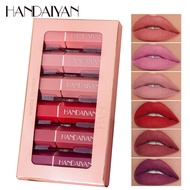 HANDAIYAN 6pcs Matte Lipstik Set Tahan Air Makeup Velvet Seksi tahan lama