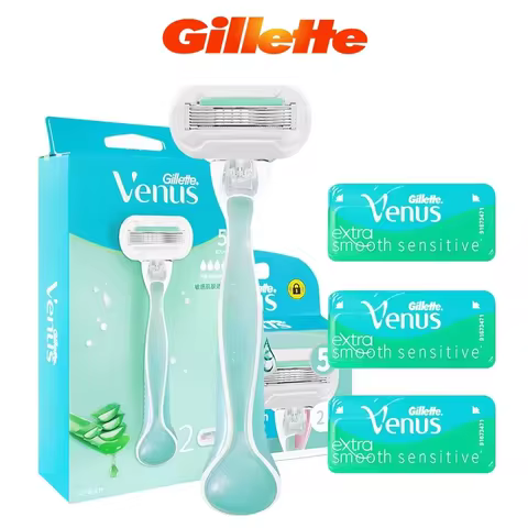 Gillette Venus Women's Razor Deluxe Smooth 5 Layers Shaving Blades razor Lady Hair Removal Replaceme