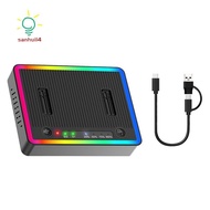 M.2 SSD Duplicator Cloner 20Gbps NVMe PCIE NGFF Station Dual-Bay Offline USB C Dock for 22110 2280 2