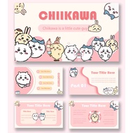 POWERPOINT TEMPLATE 229 | 🐰 Cartoon PPT Template Giikawa & Usagi Theme PPT 15 Pages Static [ MICHIGO