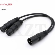 XLR One Point Two Single Female To Dual Male Cable 2XLR 1 Parallel/2 Audio