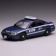596 1:64 Blue NYPD State Police Traffic Impala Sports Model Diecast Metal Car New Collection