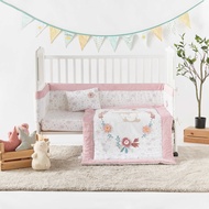 Babyshop Selimut Bayi Juniors 5-Piece Printed Comforter Set 90x130 cm