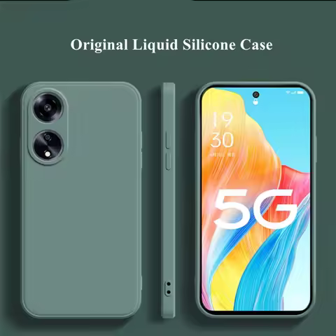 For OPPO A98 5G Case For OPPO A98 Cover Funda Coque Original Liquid Silicone Soft TPU Phone Bumper F