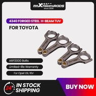 H Beam 4340 Rods for Toyota Starlet GT Turbo 4EFTE 1.3L Conrods Connecting Rod for Tercel/Corolla/Pa