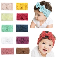 ผ้าโพกหัวเนื้อนุ่มปรับได้สี Bando Bayi ที่รัดผมแข็งแรงของเด็กผู้หญิงเครื่องประดับผมยืดหยุ่น