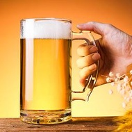 超大號啤酒杯1000ml特大扎啤500ml玻璃杯子大容量網紅酒吧英雄杯