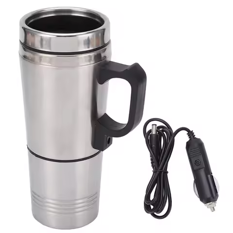 350Ml 150ML Stainless Steel Car Electric Kettle Coffee Tea Thermos Water Heating Cup 12V Car Accesso