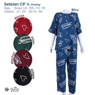 Kumau Batik Suit CP 3/4 4 Contemporary Busui Pajamas Batik Printing Solo Premium Latest Model 2022