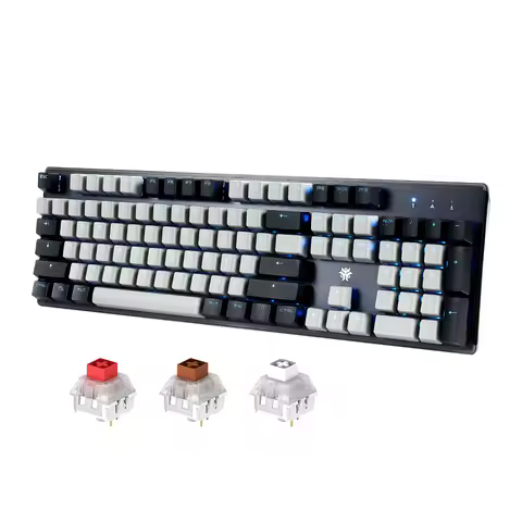 HEXGEARS GK715S Professional Gaming Keyboard 104 Keys Hot Swap Kailh BOX Switch PBT Keycaps Mechanic