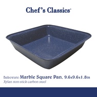 Chef's Classics Bakeware Non-Stick Marble Square Pan, 9.6x9.6x1.8in