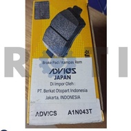 AISIN ADVICS BRAKE PAD - STARLET BRAKE PAD EP82 ; EP80 A1N043T