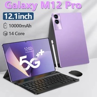 [Tablet+9 Gifts] Galaxy M12 Pro Tablet 12.1 Inch Lightweight Tablet   16GB+1TB Support 4G/5G Gaming 