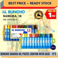 BUNCHO Sangha Oil Pastels Crayon (12'S) / Buncho Crayon / Oil Pastel / Shangha Crayon / Buncho #12 C