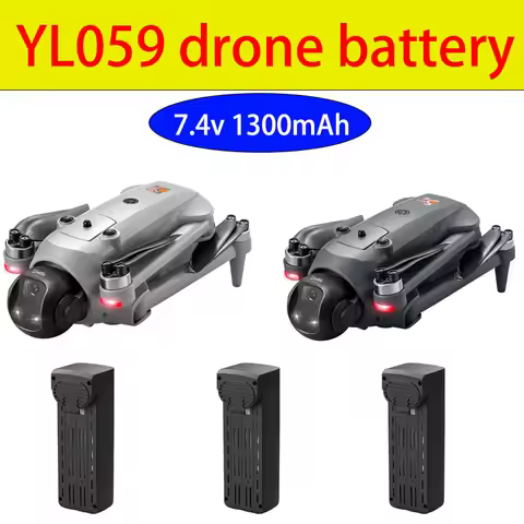Original YL059 Drone Battery Brushless Motor RC Quadcopter Spare Parts 7.4V 1300mAh Li-ion Battery A