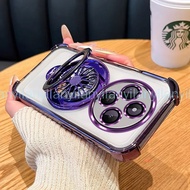 Casing for Redmi 14c four corners glitter tective shell Clear clear transparent shockproof phone cas