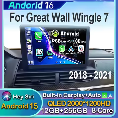 Android 16 Car Radio Multimedia Player For Great Wall Wingle 7 2018 - 2021 Auto Carplay Car Stereo D
