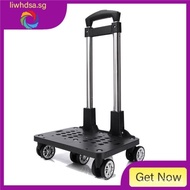 Trolley Bag Trolley Bracket Universal Wheel Aluminum Alloy Foldable and Portable Trolley with Brake6