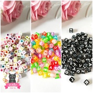 Square Letter Mote Beads MM27