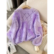 Women's Beaded Loose Knit Sweater - Fall Fashion
