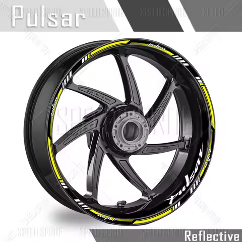 For Bajaj Pulsar 125 135 ns 200 rs 200 400 n250 ns 160 f250 Reflective Motorcycle Wheel Sticker Rim 
