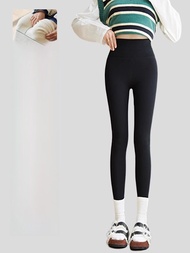 MiiOW | Quần legging lót lông cừu dày dài cho nữ MiiOW Quần dài ống rộng mùa đông Quần lót mùa thu ấ
