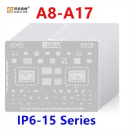 Amaoe Chip BGA Reballing Stencil Kits for Phone 15 14 13 12 11 Series X/XS/XS Max/XR/8/8P/7/6S/6 A16
