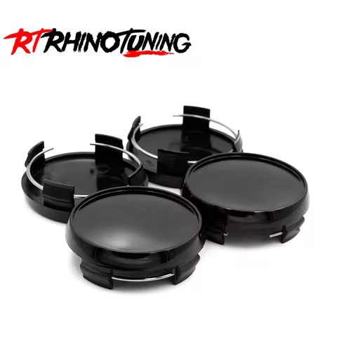 RhinoTuning 4PCS OD 64.5mm/2.54" ID 63mm/2.48" Car Wheel Tire Rims Center Hub Caps for RAYS TE37 Car