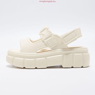 【New Arrival】UTUNE Womens Sandals Two Strip Sandal Casual Soft Thick Sole Non-Slip Flat Beach Shoes