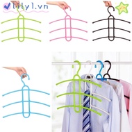 LILY Clothes Hanger Plastic 3 Layer Fishbone Space Saver
