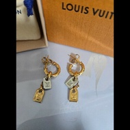 [近新閒置品]LV雙盾牌耳環