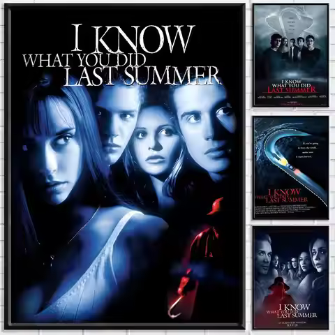 Movie I Know What You Did Last Summer Poster Self-adhesive Art Waterproof Paper Sticker Coffee House