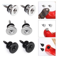 【3C】 2 Pack Guitar Pins Guitar Accessory Set Metal Strap Locks Electric Guitar Part