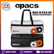APACS REC-D723-SF Double Compartment Bag with Thermal Silver Foil 8pcs Rackets Bag Badminton REC D72