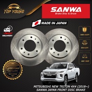 MITSUBISHI NEW TRITON  4X4 (2018~) FRONT 100% GENUINE SANWA DISC ROTOR MADE IN JAPAN
