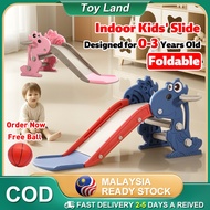 Foldable Kid slide Playground Indoor 125cm Extra Long Mini Slide For Kids Permainan Papan Gelongsor