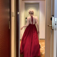 Travel Dress Long Dress Beach Desert Grassland Vacation Beach Red Dress