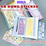 6-inch sticker collect book containing 4cut photos, stickers, 10*15cm PP material to store cards