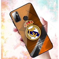 Ốp Lưng OPPO A53 mặt kính cường lực cao cấp In hình Câu Lạc Bộ Bóng Đá