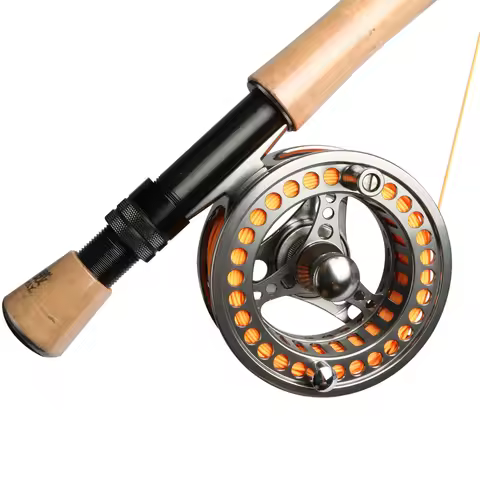 Goture 3/4 5/6 7/8 9/10 WT Fly Fishing Reel CNC Machine Cut Large Arbor Die Casting Aluminum Fly Ree