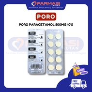 PORO Paracetamol 500mg 10's (Fever/Demam/Headache)