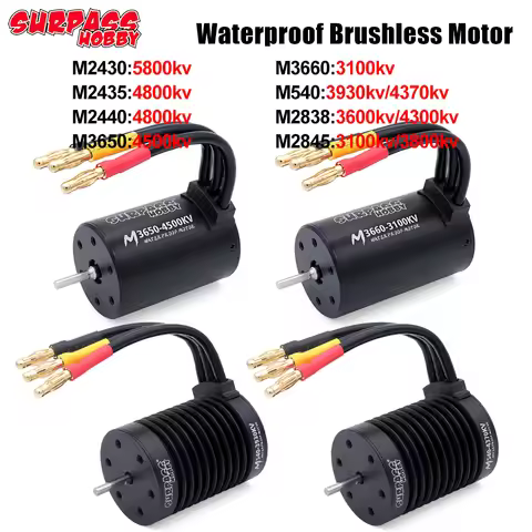 SURPASS HOBBY Brushless Motor M2430/2435/2440/2838/2845/540/3650/3660 For Mult-Scale RC Car Boat